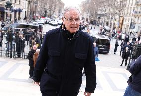 Figure of French Football Rolland Courbis funeral - Paris