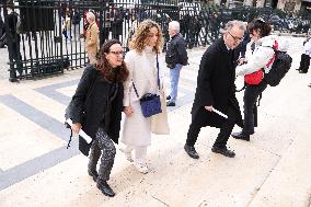 Figure of French Football Rolland Courbis funeral - Paris