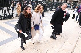 Figure of French Football Rolland Courbis funeral - Paris