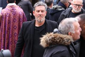 Figure of French Football Rolland Courbis funeral - Paris