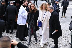 Figure of French Football Rolland Courbis funeral - Paris
