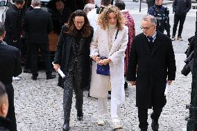 Figure of French Football Rolland Courbis funeral - Paris
