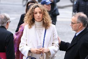 Figure of French Football Rolland Courbis funeral - Paris