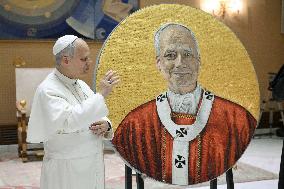 Mosaic Portrait of Pope Leo XIV for St. Paul Outside the Walls Basilica - Vatican