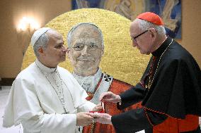 Mosaic Portrait of Pope Leo XIV for St. Paul Outside the Walls Basilica - Vatican