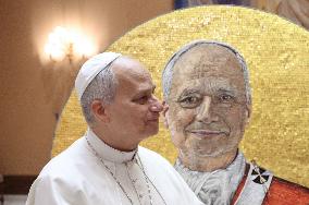 Mosaic Portrait of Pope Leo XIV for St. Paul Outside the Walls Basilica - Vatican