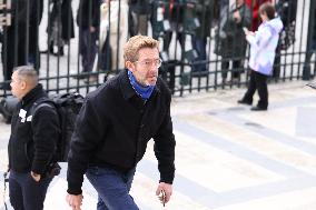 Figure of French Football Rolland Courbis funeral - Paris