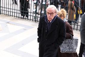 Figure of French Football Rolland Courbis funeral - Paris