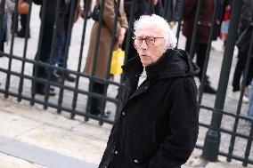 Figure of French Football Rolland Courbis funeral - Paris