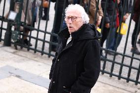 Figure of French Football Rolland Courbis funeral - Paris