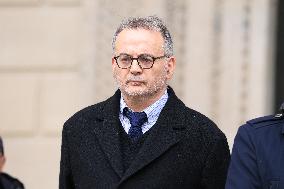 Figure of French Football Rolland Courbis funeral - Paris