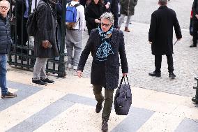 Figure of French Football Rolland Courbis Funeral - Paris