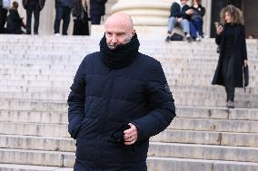 Figure of French Football Rolland Courbis Funeral - Paris