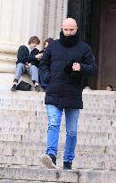 Figure of French Football Rolland Courbis Funeral - Paris