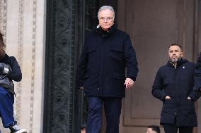 Figure of French Football Rolland Courbis Funeral - Paris