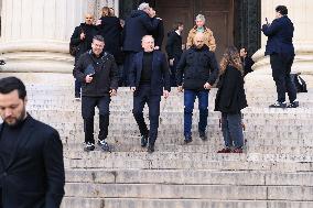 Figure of French Football Rolland Courbis Funeral - Paris