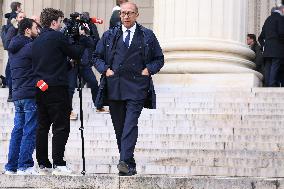 Figure of French Football Rolland Courbis Funeral - Paris