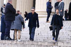 Figure of French Football Rolland Courbis Funeral - Paris