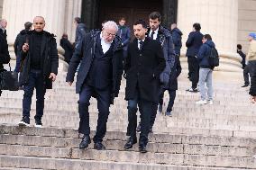 Figure of French Football Rolland Courbis Funeral - Paris
