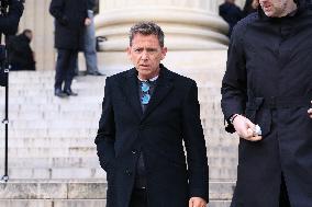 Figure of French Football Rolland Courbis Funeral - Paris