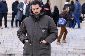 Figure of French Football Rolland Courbis Funeral - Paris