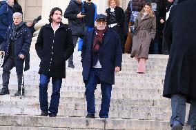 Figure of French Football Rolland Courbis Funeral - Paris