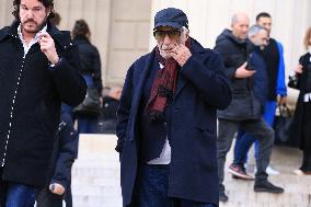 Figure of French Football Rolland Courbis Funeral - Paris