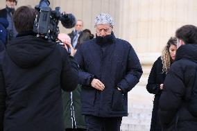 Figure of French Football Rolland Courbis Funeral - Paris