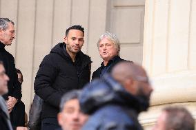 Figure of French Football Rolland Courbis Funeral - Paris