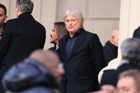 Figure of French Football Rolland Courbis Funeral - Paris