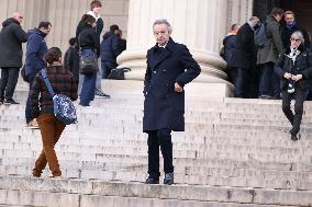 Figure of French Football Rolland Courbis Funeral - Paris