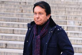 Figure of French Football Rolland Courbis Funeral - Paris