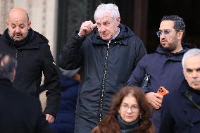 Figure of French Football Rolland Courbis Funeral - Paris