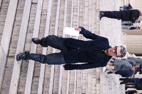 Figure of French Football Rolland Courbis Funeral - Paris