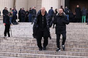Figure of French Football Rolland Courbis Funeral - Paris