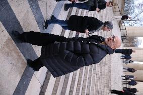 Figure of French Football Rolland Courbis Funeral - Paris