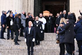 Figure of French Football Rolland Courbis Funeral - Paris