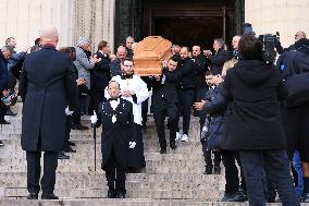 Figure of French Football Rolland Courbis Funeral - Paris