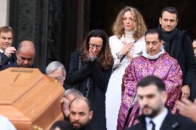 Figure of French Football Rolland Courbis Funeral - Paris