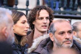 Figure of French Football Rolland Courbis Funeral - Paris