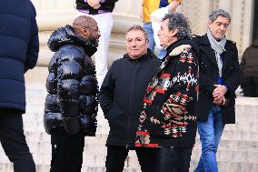 Figure of French Football Rolland Courbis Funeral - Paris