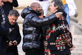 Figure of French Football Rolland Courbis Funeral - Paris
