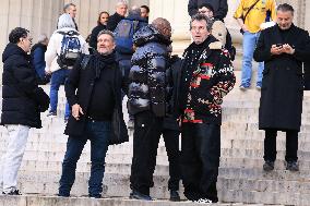 Figure of French Football Rolland Courbis Funeral - Paris