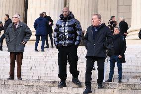 Figure of French Football Rolland Courbis Funeral - Paris