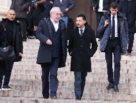Figure of French Football Rolland Courbis Funeral - Paris