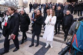 Figure of French Football Rolland Courbis Funeral - Paris
