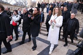 Figure of French Football Rolland Courbis Funeral - Paris