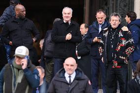 Figure of French Football Rolland Courbis Funeral - Paris