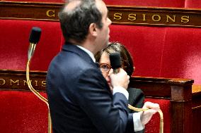 Motion of Censure Against the Government at The National Assembly - Paris