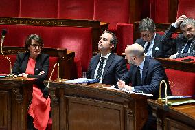 Motion of Censure Against the Government at The National Assembly - Paris